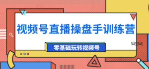 视频号直播运营课程：零基础玩转视频号（10节课）外面收费700-打鱼晒网学习库 - 实用知识干货分享，轻量碎片化学习首选