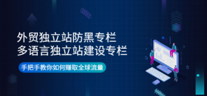 外贸独立站防黑+多语言独立站建设，手把手教你如何赚取全球流量-打鱼晒网学习库 - 实用知识干货分享，轻量碎片化学习首选